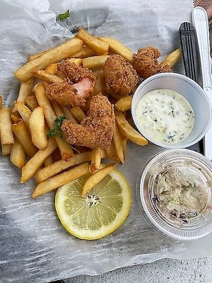 Shrimp Platter at Garden Patch by the Sea in Quincy