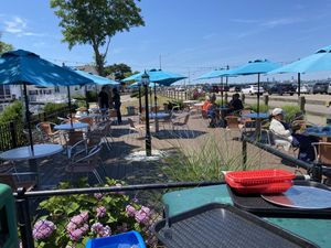 Outdoor seating   at Garden Patch by the Sea in Quincy