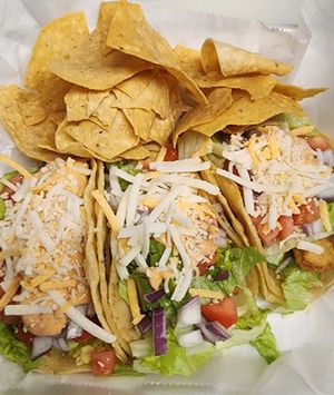 Vegan Fish Tacos at Garden Patch by the Sea in Quincy