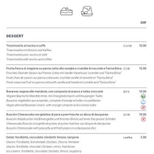 I can highly recommend the vegan almond Bavarian cream!  at Fiore di Pietra in Capolago