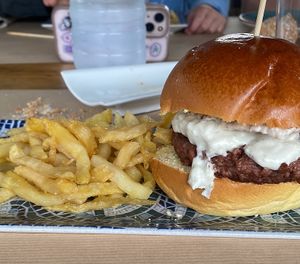 Hamburguesa de Heura  at San Jorge in Nueva