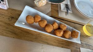 Croquetas chorizo vegano   at San Jorge in Nueva