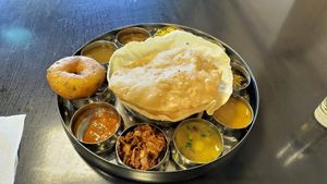 South Indian thali at Amirtha Vilas in Hilversum