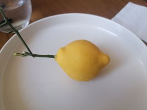 "From the lemon tree" dessert at BIG Sister in Nancy