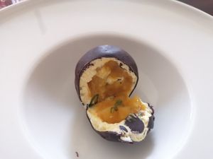 Passion fruit dessert at BIG Sister in Nancy