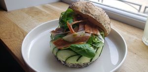 Bagel sandwich at BIG Sister in Nancy