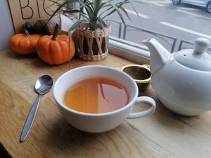 Pumpkin spiced chai tea at BIG Sister in Nancy