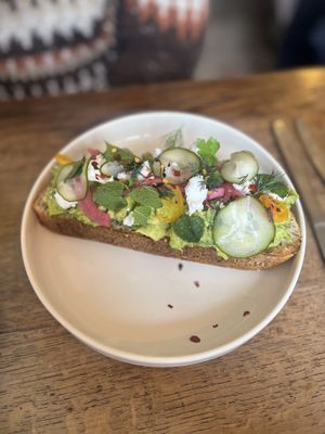 Winter avocado toast #Veganuary at BIG Sister in Nancy