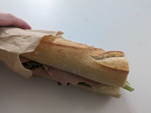 Ham and butter sandwich at BIG Sister in Nancy