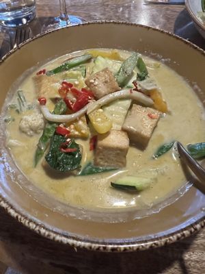 Green curry with tofu   at Isaan Thai Cuisine in Mallorca