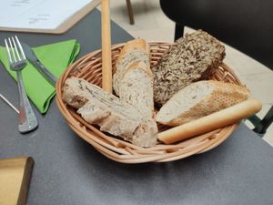 Complimentary bread  at Plantenköök in Bremen