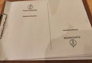 The november menu at Plantenköök in Bremen