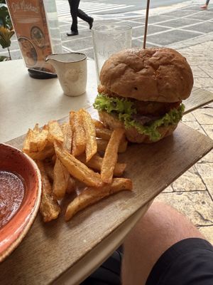 “Fish” burger  at SHAKA - Burgos Circle in Taguig