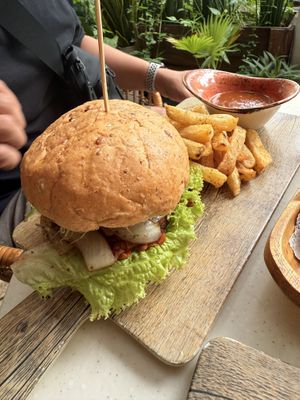 BBQ burger  at SHAKA - Burgos Circle in Taguig