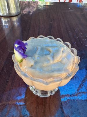 Vegan ice cream   at Solitude Farm of Auroville in Auroville