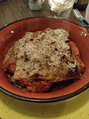 lasagna at Karoot in Ghent