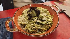 Wonderful pasta at Karoot in Ghent