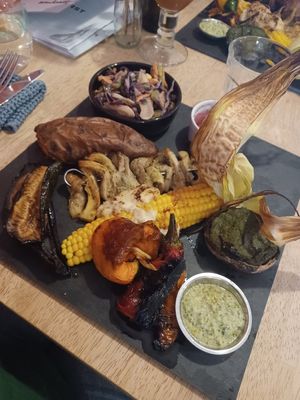 Griggliata, grilled vegetables dish at Karoot in Ghent