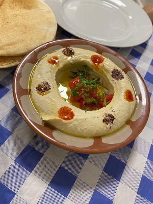 Hummus  at El Libanes in Tenerife