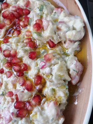 Baba ghanush at El Libanes in Tenerife