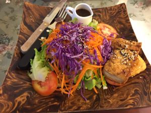 Tofu salad at May Veggie Home in Bangkok