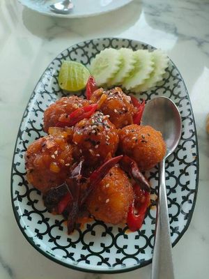 Cauliflower wings at May Veggie Home in Bangkok