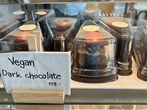 Dark chocolate cake #Veganuary at May Veggie Home in Bangkok