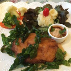 Chix steak at May Veggie Home in Bangkok