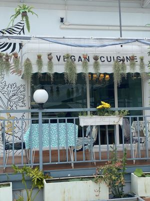 Outside  at May Veggie Home in Bangkok