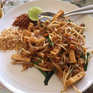 pad Thai - delicious at May Veggie Home in Bangkok