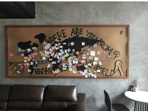 The old location   at May Veggie Home in Bangkok