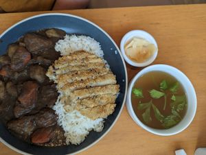 Japanese curry at May Veggie Home in Bangkok