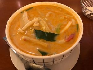 Tom yum soup A9 at May Veggie Home in Bangkok