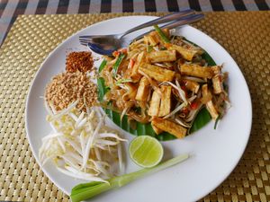 Pad Thai  at May Veggie Home in Bangkok