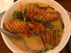 Vegan prawns A19 at May Veggie Home in Bangkok