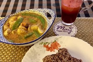 Massaman Curry at May Veggie Home in Bangkok