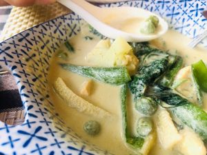 green curry at May Veggie Home in Bangkok