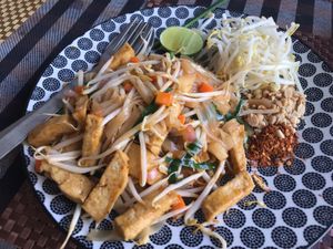 Pad Thai at May Veggie Home in Bangkok