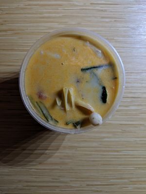 Tom yum at May Veggie Home in Bangkok