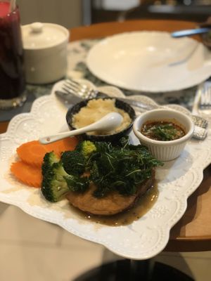 Steak at May Veggie Home in Bangkok
