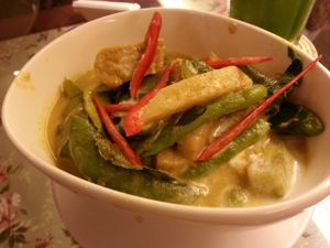 Green Curry at May Veggie Home in Bangkok