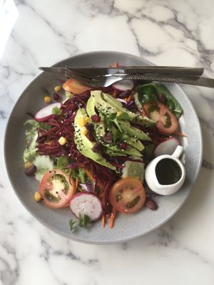 Avo salad at May Veggie Home in Bangkok
