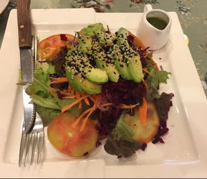 Avocado Chopped Salad, 149 baht at May Veggie Home in Bangkok