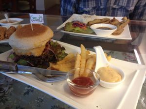 Veggie Duck Teriyaki at May Veggie Home in Bangkok