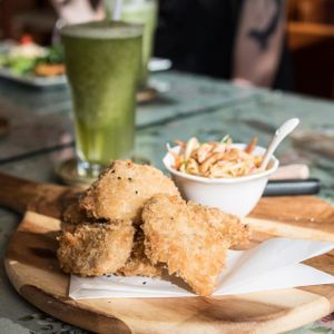 Vegan Fish at May Veggie Home in Bangkok