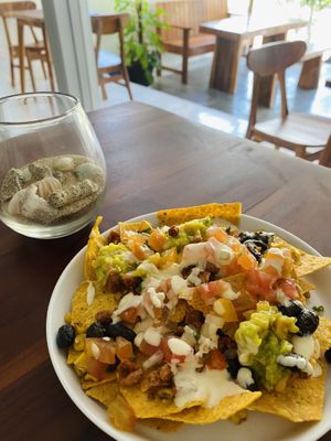 Vegan nachos   at Chickpea Bali  in Ungasan