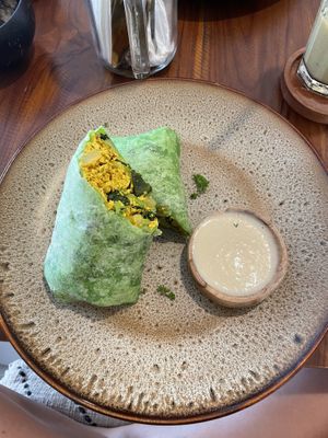 Scrambled tofu wrap  at Chickpea Bali  in Ungasan
