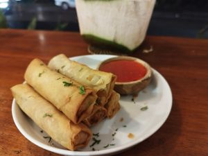Spring rolls at Chickpea Bali  in Ungasan