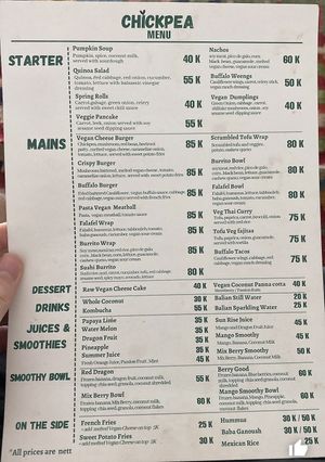   at Chickpea Bali  in Ungasan