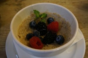 Oatmeal Porridge w/Rice Milk (vegan) at Le Pain Quotidien - Kalandeberg in Ghent